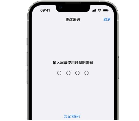 轮台iPhone屏幕维修分享iPhone屏幕使用时间密码忘记了怎么办 