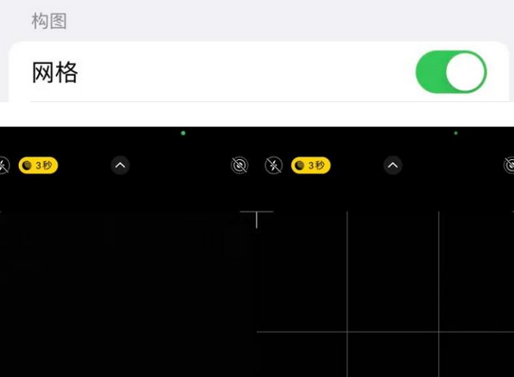 轮台苹果手机维修网点分享iPhone如何开启九宫格构图功能