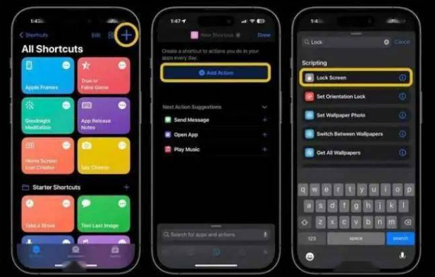 轮台苹果14锁屏维修店分享iPhone14升级iOS16.4后如何创建锁屏快捷方式 