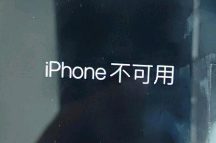 轮台苹果服务网点分享锁屏界面显示“iPhone 不可用”如何解决 