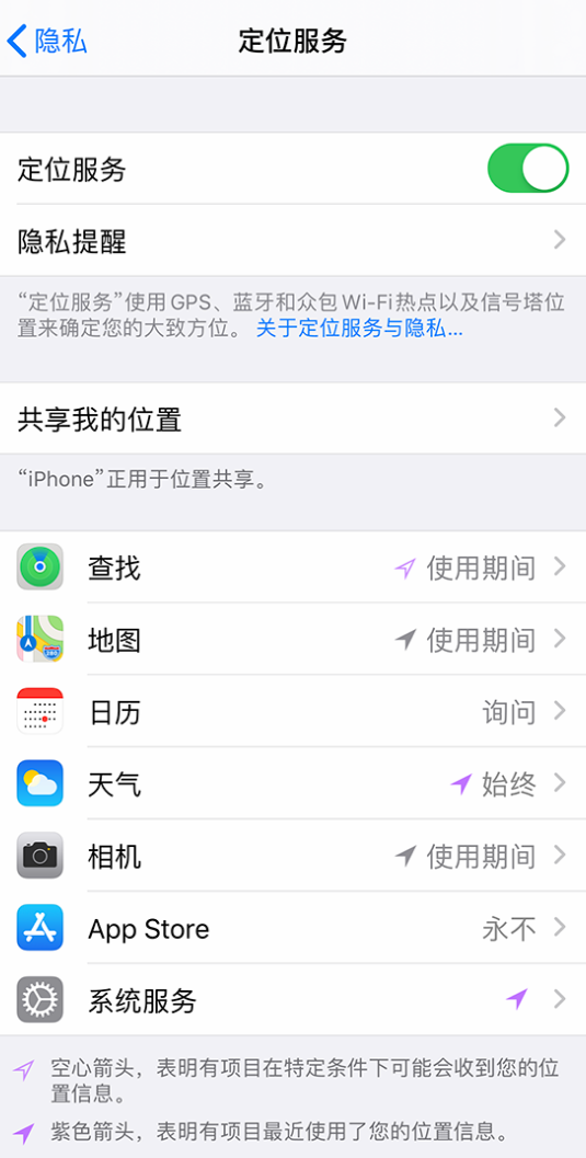 轮台苹果手机维修分享iPhone 状态栏中时间显示为蓝色图标是什么情况 